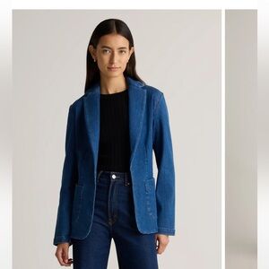 Quince Stretch Denim Blazer